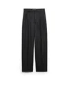 Prada Checked Wool Pants In Black