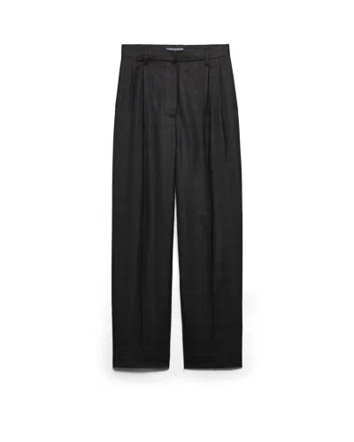 Prada Hose Aus Kariertem Wollgemisch In Black