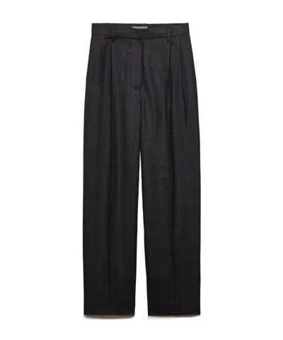 PRADA PRADA PLEATED WIDE-LEG PANTS