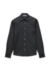 Prada Checked Wool-blend Shirt In Blue