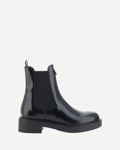 Prada Chelsea Ankle Boots In Black