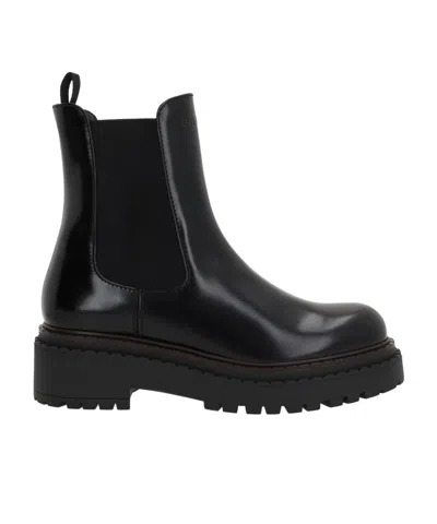 Prada Chelsea Ankle Boots In Black