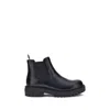 Prada Elastic-gusset Leather Boots In Black