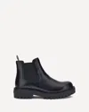 Prada Elastic-gusset Leather Boots In Black