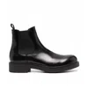 Prada Man Ankle Boots Black Size 7 Soft Leather In Black