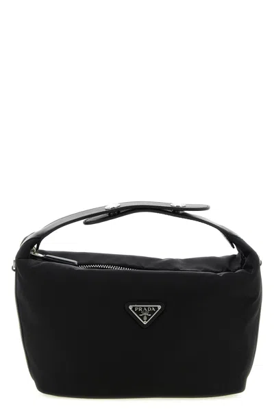 Prada ' Chérie' Mini Handbag In Black