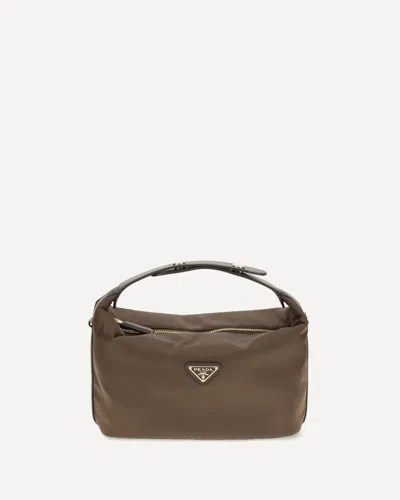 Prada Chérie Mini Handbag In Brown