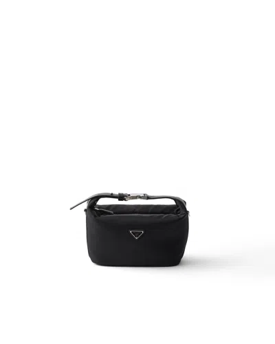 Prada Chérie Re-nylon Mini-bag In Black