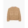 Prada Long-sleeved Button-down Cardigan In Neutral