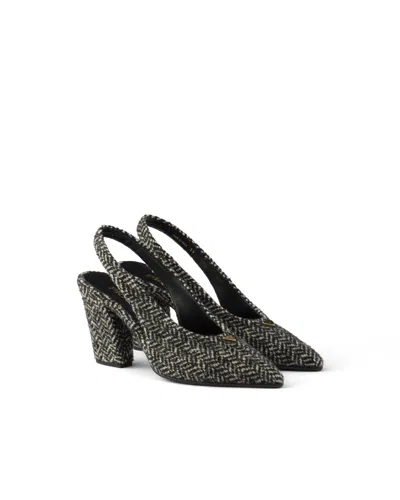 PRADA CHEVRON SLINGBACK PUMPS