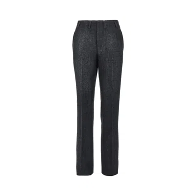 Prada Chevron Wool Pants In Multi