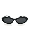 Prada Dark Grey Butterfly Ladies Sunglasses Pr A02sf 16k08z 55 In Black