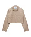 Prada Chino Blouson Jacket In Brown