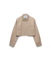 Prada Chino Blouson Jacket In Brown