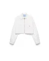 Prada Chino Blouson Jacket In White