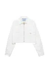 Prada Chino Blouson Jacket In White