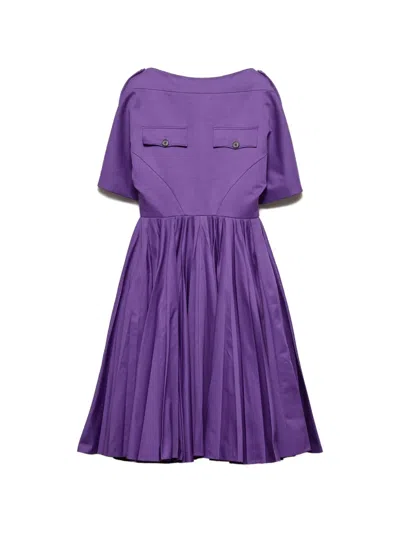 Prada Chino Dress In Purple