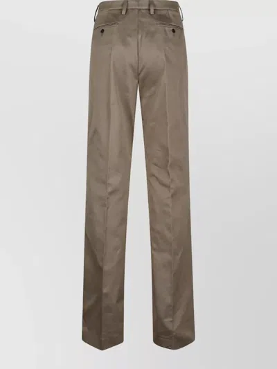 Prada Chino Tailored Trousers In Brown