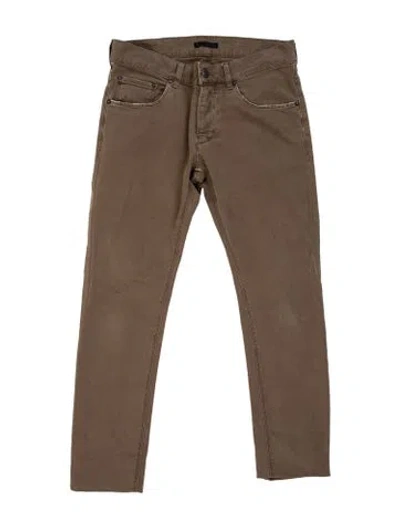 Pre-owned Prada Chinos In Brown