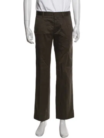 Pre-owned Prada Chinos In Green