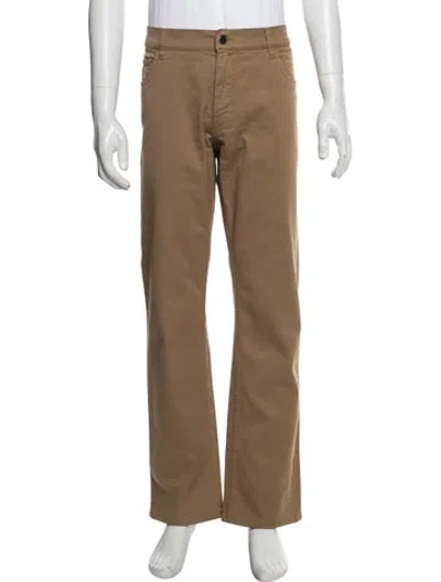 Pre-owned Prada Chinos In Neutral