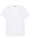 Prada Triangle Logo Cotton T-shirt In White