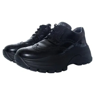 Pre-owned Prada , Chunky Broque Trainers In Black