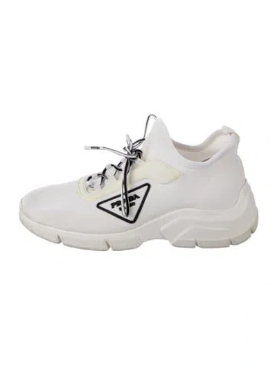 Pre-owned Prada Chunky Sneakers In White