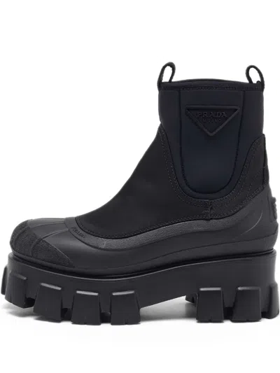 Pre-owned Prada Chunky Sole Boots