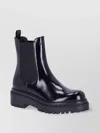Prada Chunky Sole Glossy Finish Boots
