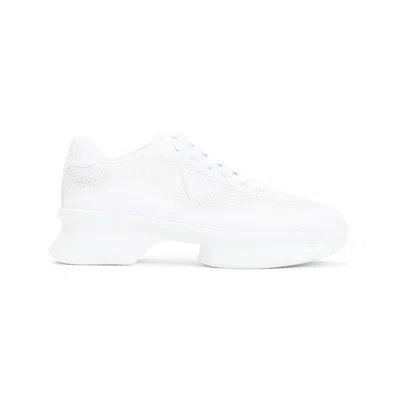 Prada Chunky Sole Sneakers With Breathable Mesh Upper
