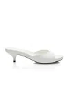 Prada Ciabatte Leather Sandals In White