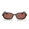Prada Eyewear 0prd06s Rectangular Sunglasses In Black