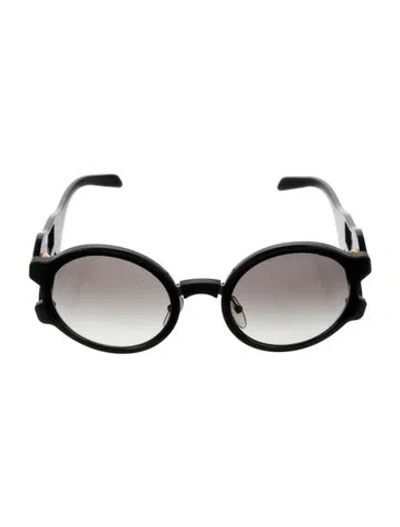 Pre-owned Prada Cinema Round Round Sunglasses In Black