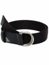 Prada Re-nylon Strap Belt In Black