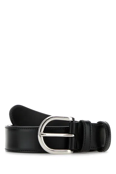 PRADA CINTURA IN PELLE NERA  DONNA