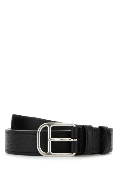 PRADA CINTURA IN PELLE NERA  UOMO
