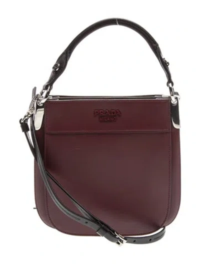 Pre-owned Prada City Calf Leather Margit In Multi