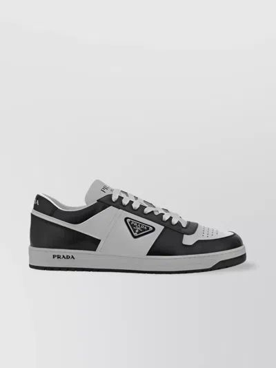 Prada City Chic Calfskin Sneakers In Black