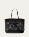 Prada City Perforated Leather Tote Bag
