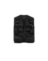 Prada Man Black Re-nylon Vest In Black