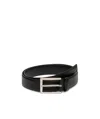 Prada Classic Buckled Belt In Black
