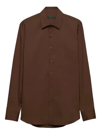 PRADA CLASSIC-COLLAR COTTON SHIRT