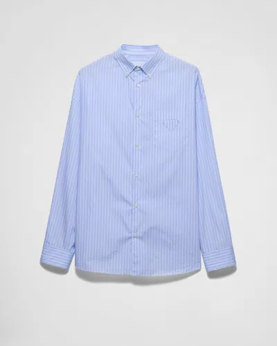 Prada Classic Cotton Shirt For Men In White