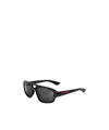 Prada Classic Doublebridge Squareframe Sunglasses In Black