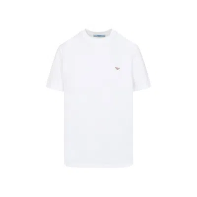 Prada Classic Fit White Cotton T-shirt
