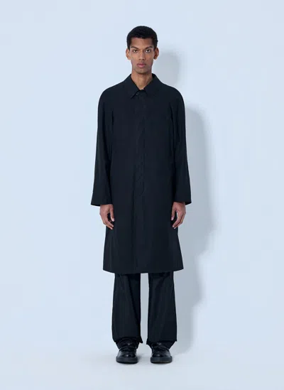 Prada Classic Single-breasted Coat In Blue