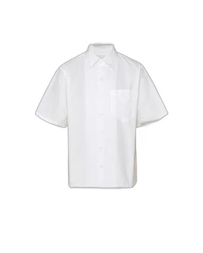 Prada Classic White Cotton Shirt For Men