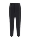 Prada Tailored Straight-leg Trousers In Antracite