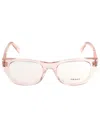 Prada Clear Frame Glasses In 19q1o1